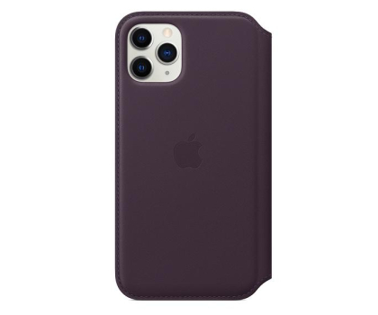 Etui do telefonów Apple Leather Folio do iPhone 11 Pro Aubergine